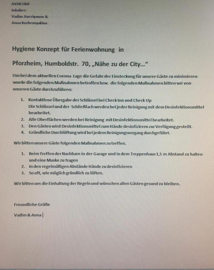Nahe An Der City Fuer Monteure Und Fuer Urlauber Pforzheim Zewnętrze zdjęcie